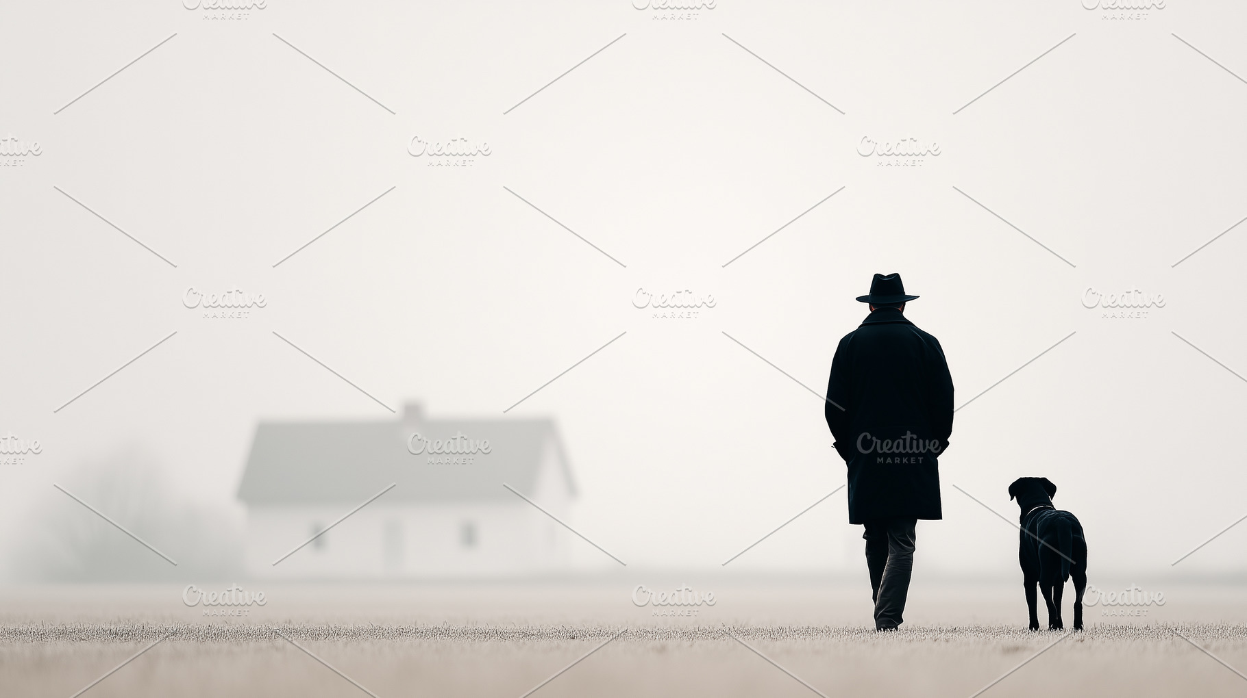 Rear view on a man in a dark coat, a Person Photo by MistyDay