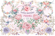 FLORAL RHAPSODY | 18 Wreath CLIPARTS, a Decorative Illustration by RefinedFantasyStudio (Thumbnail 1 of 4)