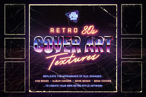 Retro 80s Cover Art Textures