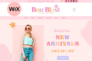 Wix Website Template-eCommerce Store