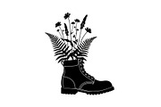 Floral Boot Silhouette Bundle, an Illustration by Gaye Art (Thumbnail 6 of 31)