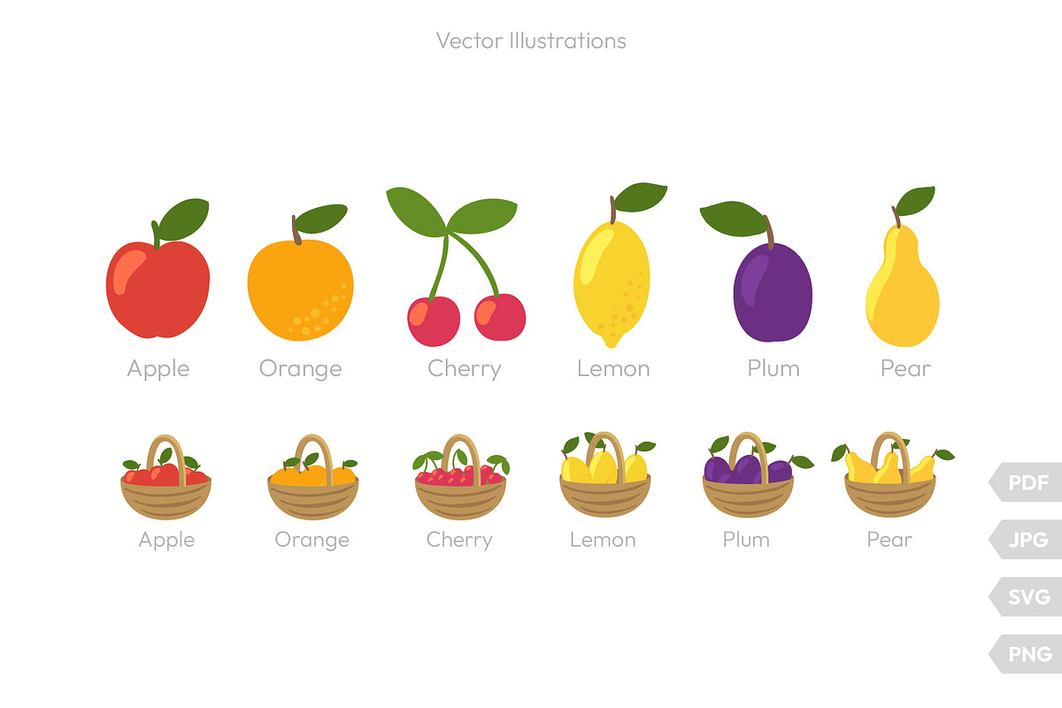 Fruit Trees Vector Set, a Graphic by Ilia Design (Photo 8 of 12)