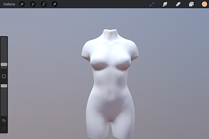 3D Model Female For Procreate App