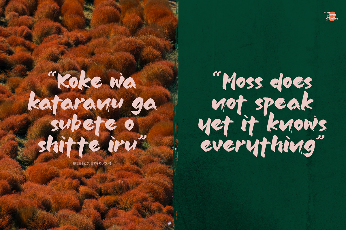 Jinsei | Japanese Solid Brush, a Handwritten Font by Denustudios (Photo 5 of 12)
