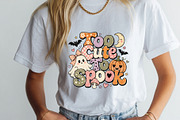 Halloween Kawaii Ghost Retro Tshirt, a Seasonal Illustration by SugarCloudStudioArt (Thumbnail 3 of 6)