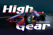 High Gear - Auto Gaming Font, a Sans Serif Font by Modestype Studio (Thumbnail 1 of 10)