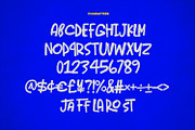 Jaroh Unique Dry Brush Display Font, a Handwritten Font by Maulana Creative (Thumbnail 7 of 7)