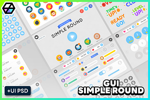 GUI - Simple Round, an UI Kit Template by LAYERLAB