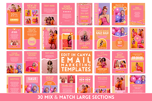 Orange Pink Email Templates