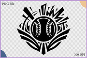 Tribal Baseball Badge Vector SVG PNG, a Sport Illustration by Gfx Expert Team (Thumbnail 2 of 3)
