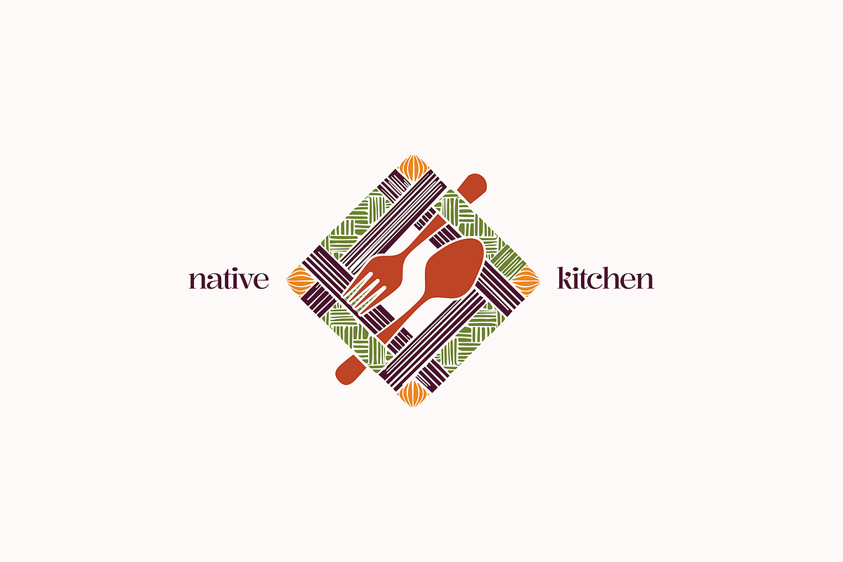 Rustic Farmhouse Kitchen Logo, a Branding & Logo Template by ...