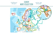 Europe Maps Collection, an Education Illustration by Illustrationsforteachers (Thumbnail 4 of 8)