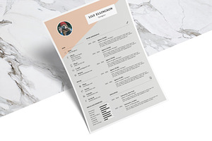 Lily Resume Template Cover