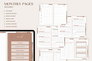 IPad Budget Planner Brown