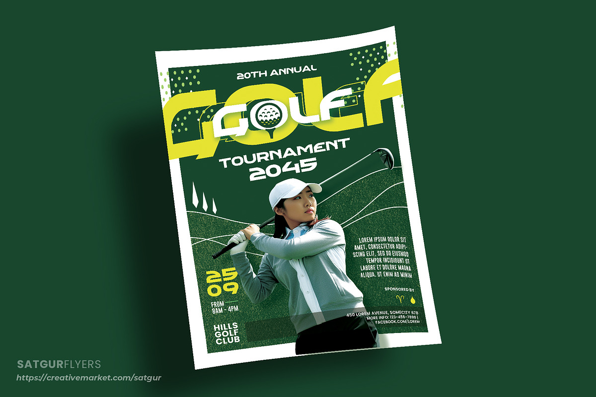 Golf Tournament Flyer Template - PSD, a Flyer Template by Satgur Graphic Design (Photo 7 of 9)