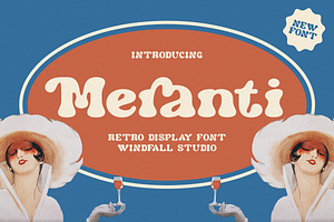 Meranti - Retro Display Font