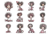 Afro Woman Clipart, an Illustration by Design Market (Thumbnail 3 of 3)