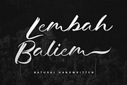 Lembah Baliem, a Handwritten Font by Letterara (Thumbnail 1 of 11)