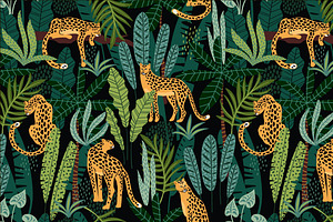 Be Wild. 8 Seamless Patterns