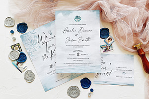 Nautical Wedding Invitation Suite