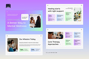 Mental Health Therapy Pitch Deck, a Presentation Template by Claymoon Lab (Thumbnail 3 of 7)