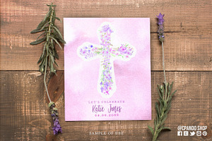 Floral Crosses Baptism 1st Communion