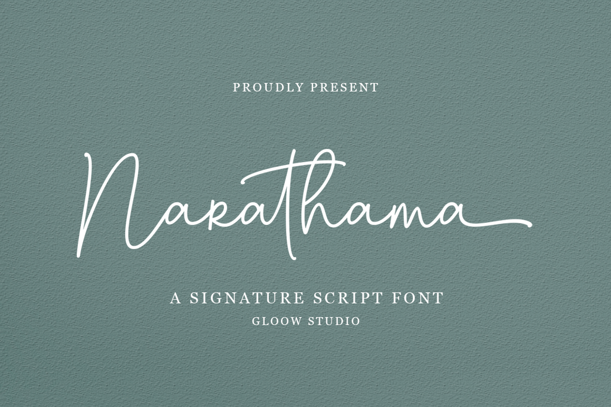 Narathama, a Script Font by GloowStudio (Photo 10 of 10)