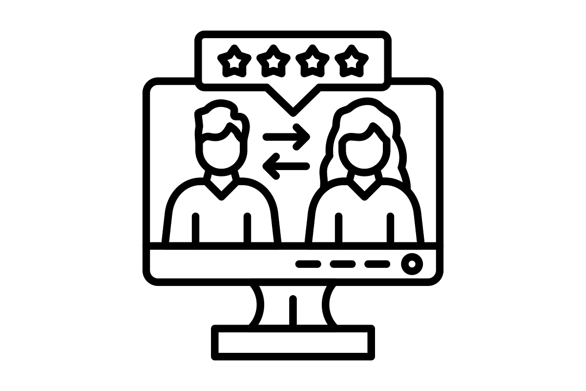 Peer Review Line Icon, an Outline Icon by Pexelpy (Photo 2 of 2)