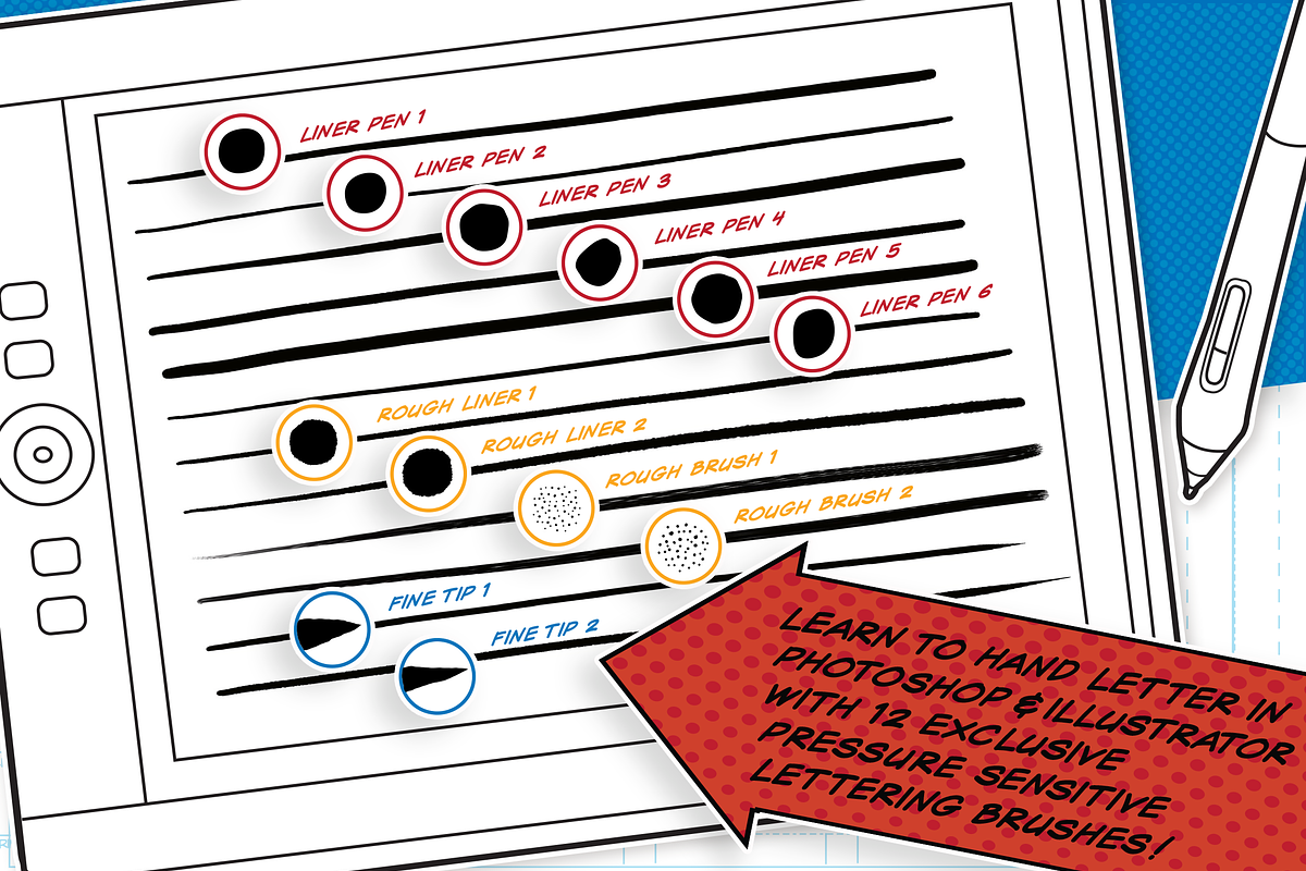 Comic Lettering Masterclass-Adobe, a Templates & Theme by Serkworks Art Labs (Photo 5 of 14)