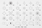 128 abstract Y2K vector shapes, an Object Graphic by Valeria Soloveva (Thumbnail 5 of 6)