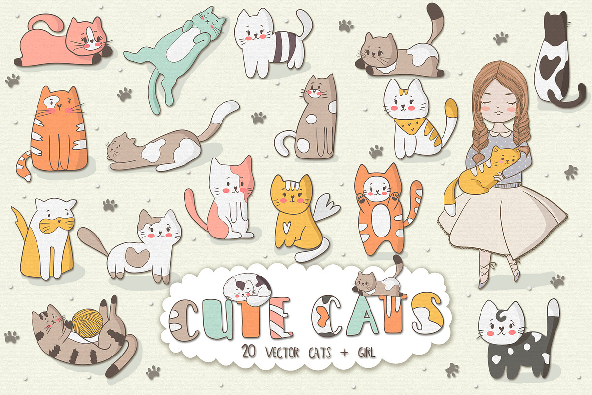 Cute Cats, an Illustration by clipick (Photo 1 of 10)