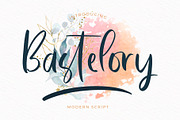 Bastelory Modern Script Font, a Script Font by Giant Design (Thumbnail 1 of 10)