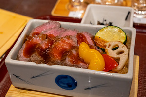 Wagyu beef dish served in a restaurant on Miyajima island, a Food & Drink Photo by GoodGoods