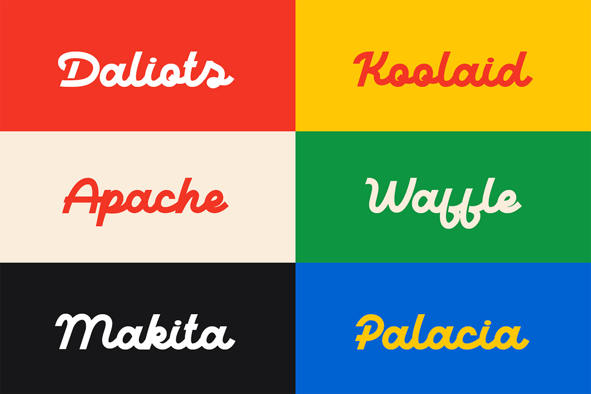 Daliot - Retro Script Display Font, a Script Font by Pekotype (Photo 6 of 14)