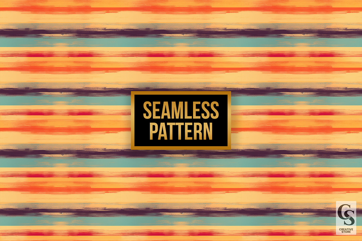 Sunset Grunge Stripes Digital Papers, a Pattern Graphic by Creative Store (Photo 4 of 4)