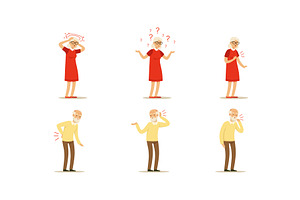 Senior People Having Health, a Person Illustration by TopVectors