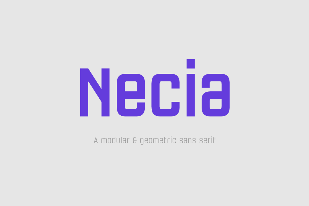 Necia Font Family preview 2