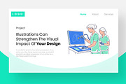 Lung Health Medical Illustration Set, a Healthcare Illustration by Stock Shape (Thumbnail 2 of 4)