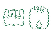 Christmas EPS PNG Frame Bundle, an Illustration by Daily.Designs (Thumbnail 5 of 5)