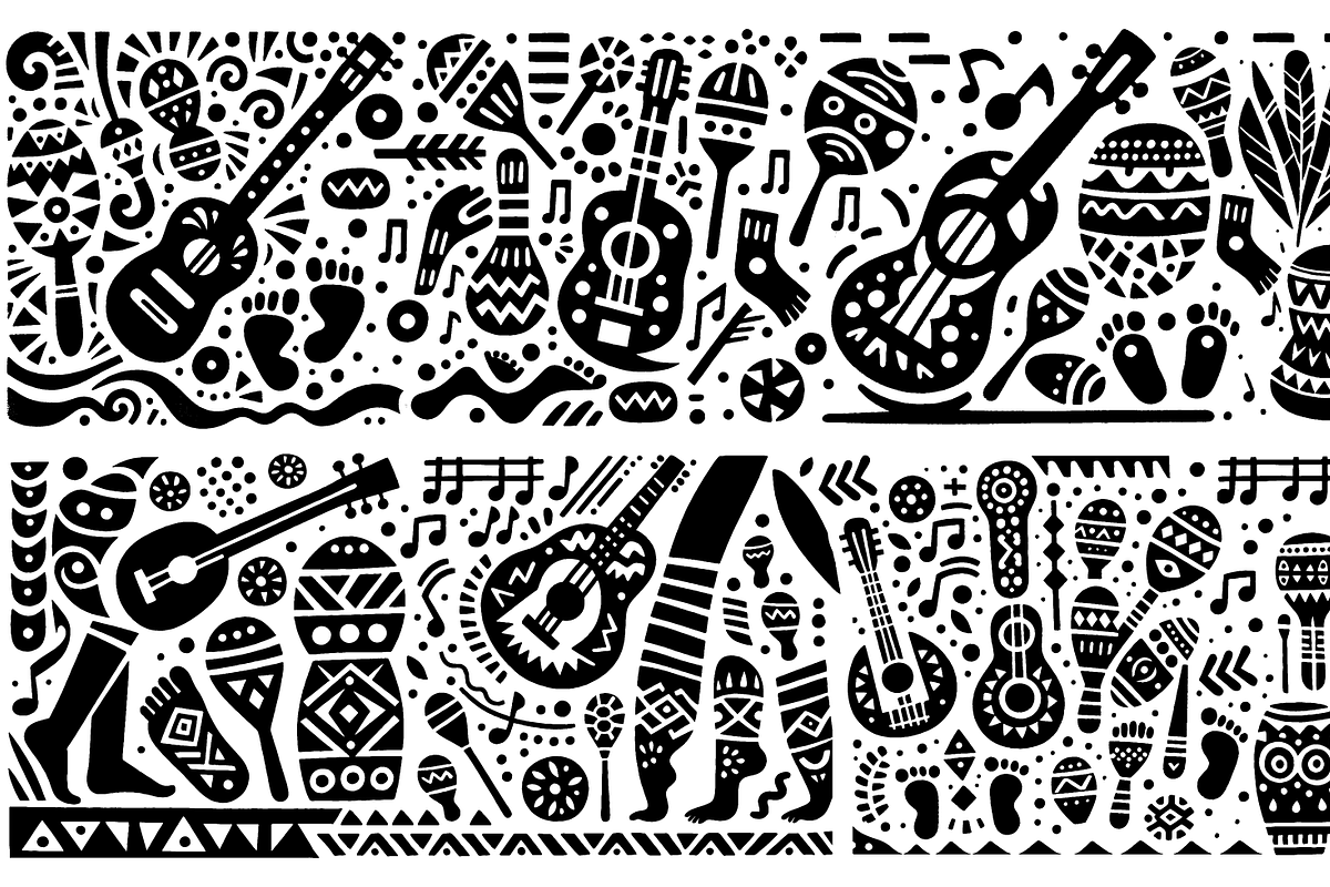Vintage Culture Dance Folk Art, a Decorative Illustration by devastd (Photo 23 of 28)