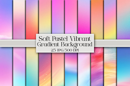 Soft Pastel Vibrant Gradient Backgro, a Background Graphic by Libby Wishes