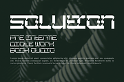 Shaped Spaces - Futuristic Font, a Sans Serif Font by 177Studio (Thumbnail 2 of 8)