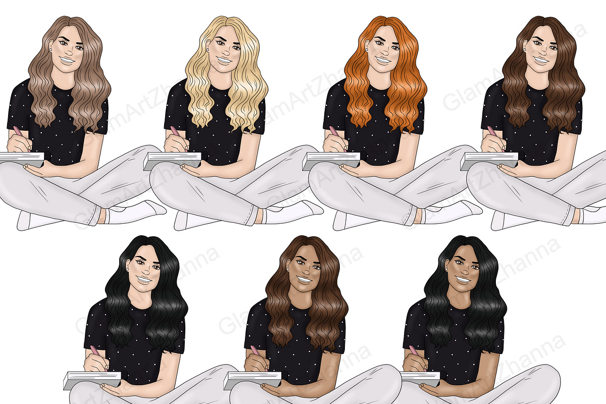 Planner Girl Graphics, a Person Illustration by GlamArtZhanna (Photo 4 of 4)