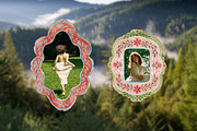 Folk Cottagecore Frames Collection, a Decorative Illustration by Les Frolova (Thumbnail 4 of 12)