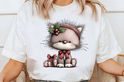 Quirky Christmas Cat Clipart, an Illustration by Libby Wishes (Thumbnail 6 of 7)