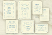 Blue dream wedding templates, a Stationery Template by Garden in frame (Thumbnail 3 of 9)