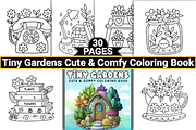 Tiny Gardens Cute & Comfy Coloring, a Decorative Illustration by Coco Bloom (Thumbnail 2 of 4)