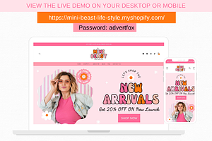 Pink Retro Shopify Store Template