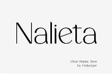 Nalieta - Clean Display Sans