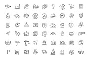 Shipping Icons Set, a Transportation Illustration by Tettygreen (Thumbnail 1 of 3)